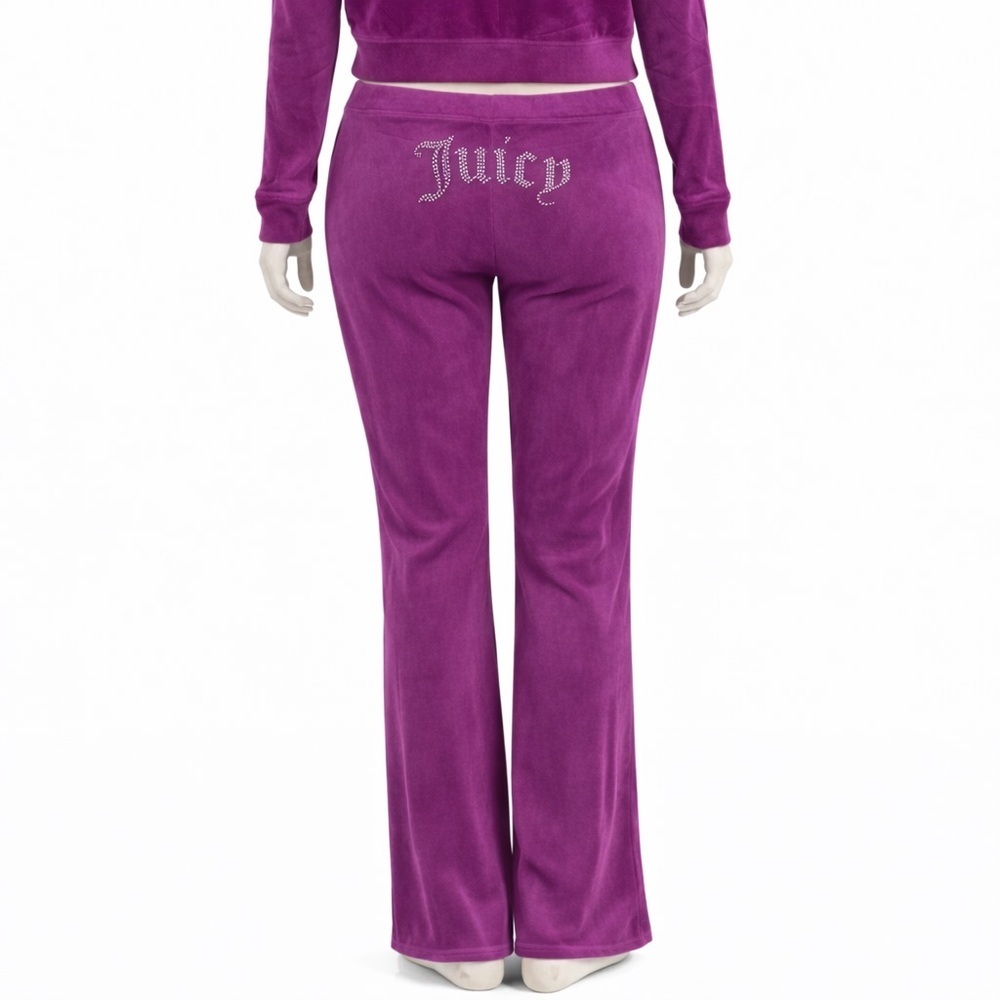 Juicy Couture Purple Velour Pants Sz XL